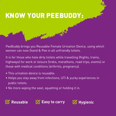 Peebuddy Ladies Stand and Pee Reusable Urination Funnel (Pack of 2's) - Intimate Care