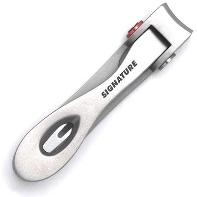 Basicare SIGNATURE ERGONMIC HAND NAIL CLIPPER WITH POUCH 1's - Manicure & Pedicure Kits