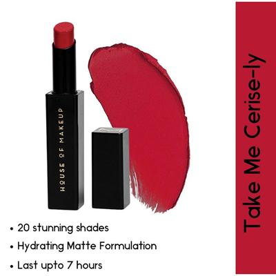 House Of Makeup Good On You Hydra Matte Lipstick - Take Me Cerise-ly 3.5 gm - Lipsticks