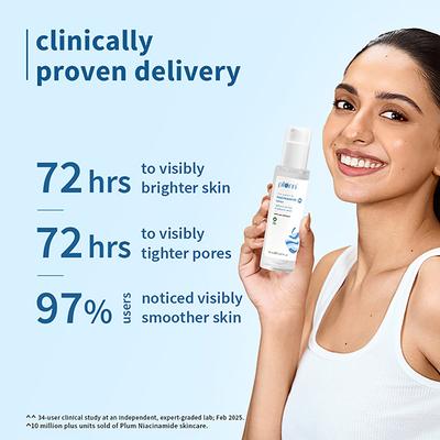 Plum 3% Niacinamide Toner with Rice Water Clarity Boost Fragrance Free 150ml - Toners