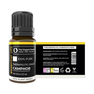 Organic Forest 100% VEGAN Camphor Essential Oil 10 ml - Essential Oils