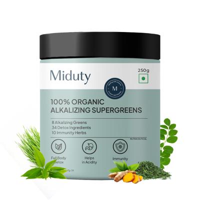 Miduty Organic Super Greens Powder 250 g - Weight Loss