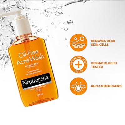 Neutrogena Oil Free Acne Wash 175 Ml - Scrubs & Exfoliants
