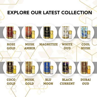 Ajmal White Oud Concentrated Perfume Free From Alcohol for Unisex 5 ml - Perfumes (Edt/Edp)
