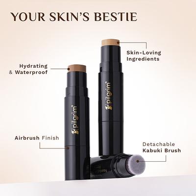Pilgrim Light Beige Foundation Stick, Dream Matte, Lightweight, Full Coverage with Vitamin C 10 gm - Foundation
