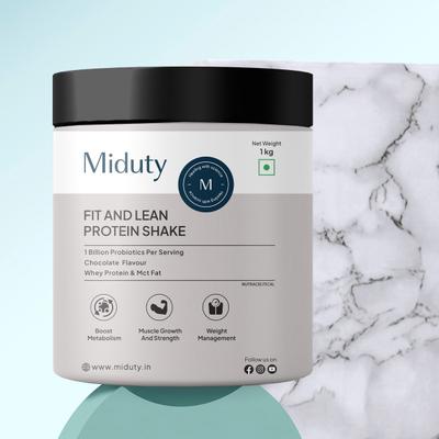 Miduty Fit And Lean Protein Shake Powder 1 Kg - Weight Loss