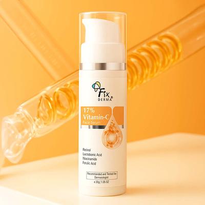 Fixderma 17% Vitamin C Face Serum for Glowing Skin Anti Aging Night Face Serum 30 gm - Face Serum