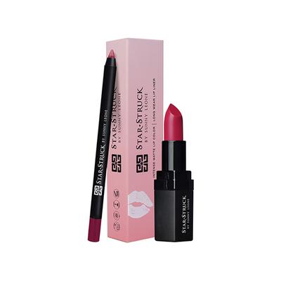 Star Struck By Sunny Leone Rooberry Lip Kit (Lipstick + Lip Liner) 2's - Liquid Lipsticks