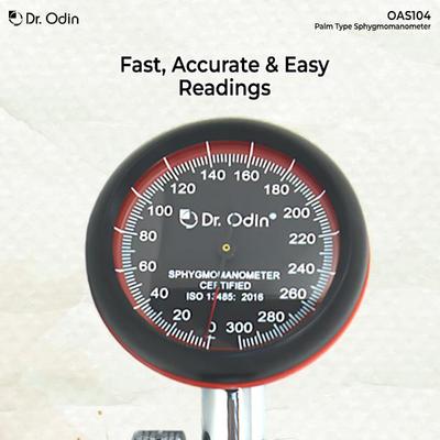 Dr. Odin Aneroid Sphygmomanometer Palm Type (OAS-104) 1's - Health Monitors And Equipment