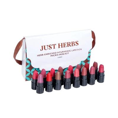 Just Herbs Enriched Ayurvedic Lipstick Micro-Mini Kit 7gm - Lipsticks