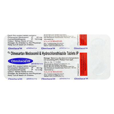 OLMILACE H 40 Tablet 10's - Hypertension-Ang