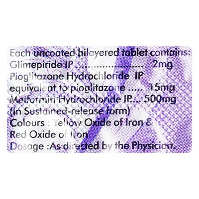 Tripride 2mg Tablet 15'S - Diabetes-Ant