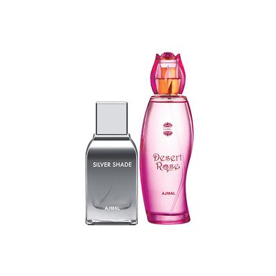 Ajmal Silver Shade EDP Citrus Woody Perfume And Desert Rose EDP Floral Oriental Perfume 200 ml - Perfumes (Edt/Edp)