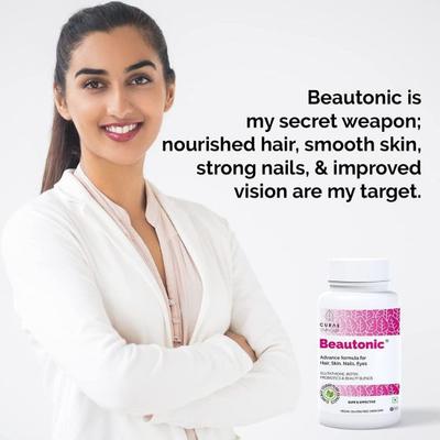 Curae Health Beautonic Hair Skin Nails Eyes Tablets 60's - Vital Health
