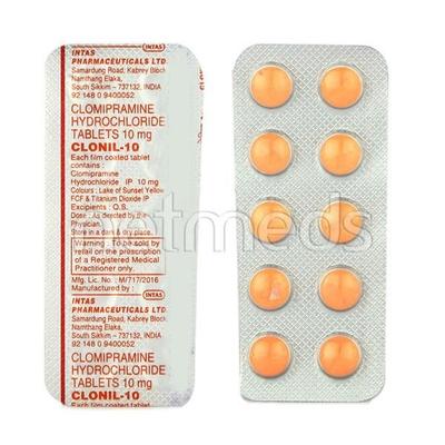 Clonil 10mg Tablet 10'S - Depression-Ant