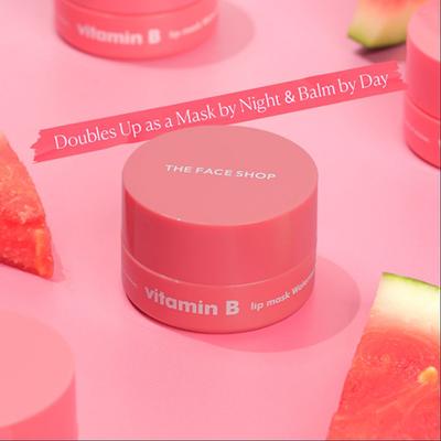 The Face Shop Vitamin E Gentle Exfoliating Lip Scrub with Korean Rice for Soft, Smooth, Glowy Lips 14gm - Lip Balms