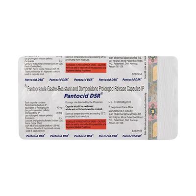 Pantocid DSR Capsule 15'S - Ulcer/Reflux/Flatulence-Aaa