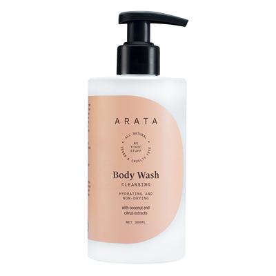 Arata Natural Hydrating & Non-Drying Body Wash With Coconut & Citrus Extracts 300 ml - Shower Gels & Body Wash