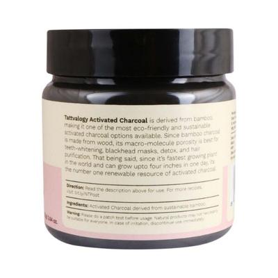 Tattvalogy Bamboo Activated Charcoal Ecofriendly 75 gm - Masks & Peels