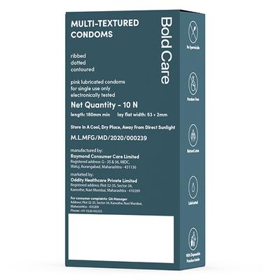 Bold Care Multi-Textured Condoms 10's - Plain/Flavoured Condoms