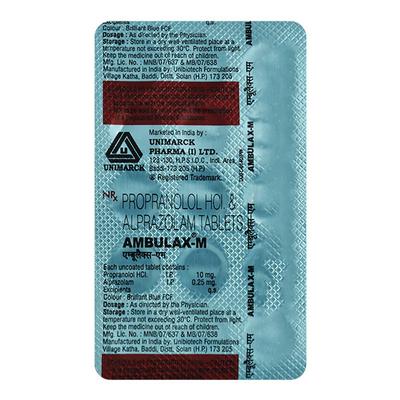 Ambulax M Tablet 10'S - Anxiety-Anx