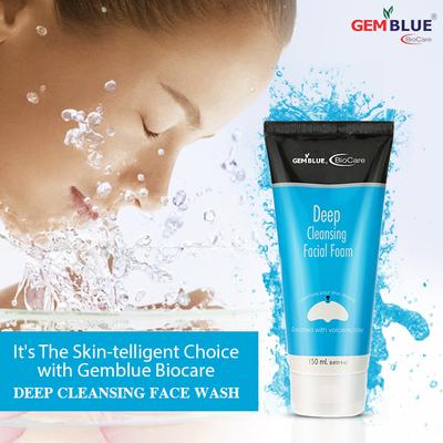 Gemblue Biocare Deep Cleansing Facial Foam 150 ml - Facial Kits
