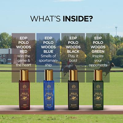 The Man Company Perfume Gift Set For Men - 4 x 20ml Polo Woods Collection Long-Lasting Eau De Parfum 1's - Men Perfumes (Edt/Edp)