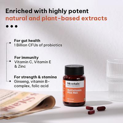 HealtHKart HK Vitals Multivitamin Plus Men (Tablets) 60's - Multi-Vitamins
