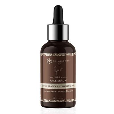 The Man Company Caffeine Face Serum with Coffee Arabica Hyaluronic Acid Tea 30ml - Face Gels