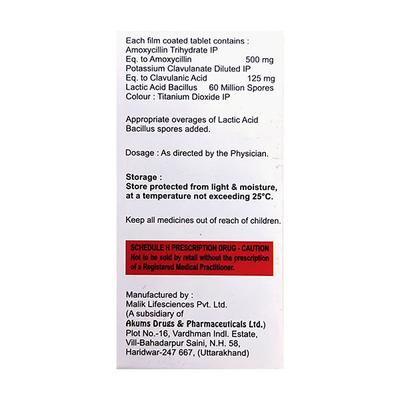 ROCLAV 625 LB Tablet 10's - Bacterial Infections-Pen