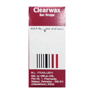 Clearwax Ear Drops 10ml - Ear Conditions-Oth