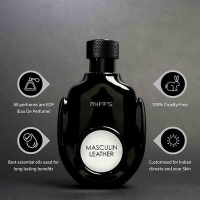 RiiFFS Musculin Leather EDP for Men 100 ml - Men Perfumes (Edt/Edp)