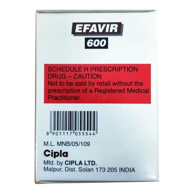 Efavir 600mg Tablet 30'S - Viral infections-Ant