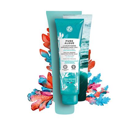 Yves Rocher Pure Algue The 3 In 1 Makeup Removing Marine Jelly 150 ml - Make Up Removers