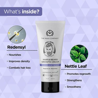 The Man Company Hair And Beard Growth Cream 75 gm - Beard Cream