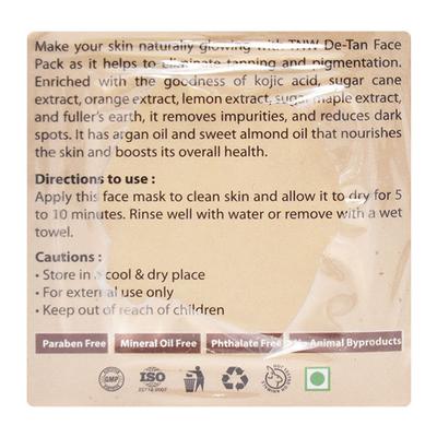 The Natural Wash De Tan Pack 50 gm - Face Scrubs