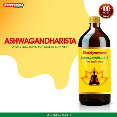 Baidyanath Ashwagandharishta Tonic 450 ml - Ashwagandha