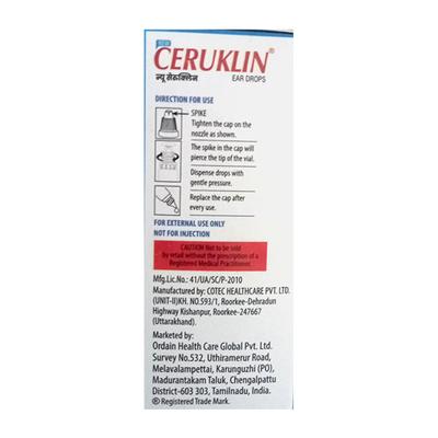 CERUKLIN NEW Ear Drops 10ml - Anaesthesia - Local-Ana