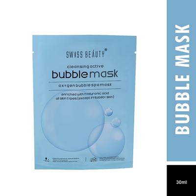 Swiss Beauty Cleansing Active Bubble Mask 30 ml - Masks & Peels