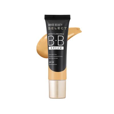 Swiss Beauty Select Bright and Balance Multifunctional Bb Cream With Spf 30 My Cinnamon 30 gm - Foundation