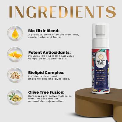 Wildly Pure Essence Hair Oil Spray with Bio Elixir Blend & Olive Tree Fusion 100 ml - Hair Oils