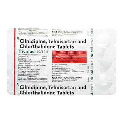 Tricinod 10/12.5Mg Tablet 15's - Hypertension-Ana