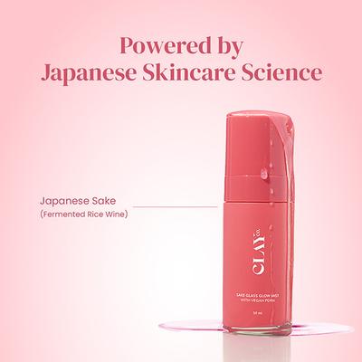 Clayco Glass-Glow Sake Mist With Vegan Pdrn For Instant Hydration & Skin Elasticity 50 ml - Face Mists