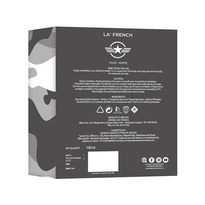 La French War Zone Eau De Perfume for Men 100 ml - Men Perfumes (Edt/Edp)