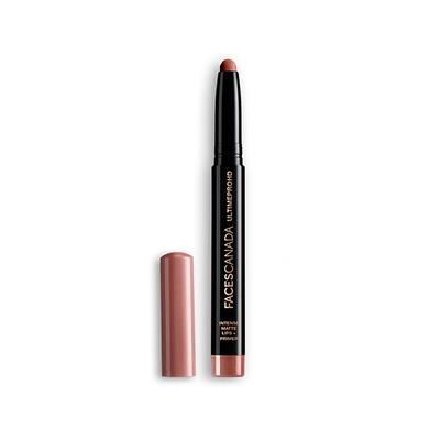 Faces Canada Ultime Pro Hd Intense Matte Lips + Primer - Rosy Brown N04, 9Hr Long 1.4 gm - Lip Crayons