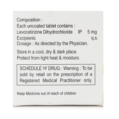 Cistin L 5mg Tablet 10'S - Allergies-Ant