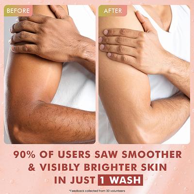 MCaffeine 1% Glycolic Acid Detan Body Wash, 5% Niacinamide-Kojic Acid Reduces Dark Spots & Brightens 300 ml - Shower Gels & Body Wash