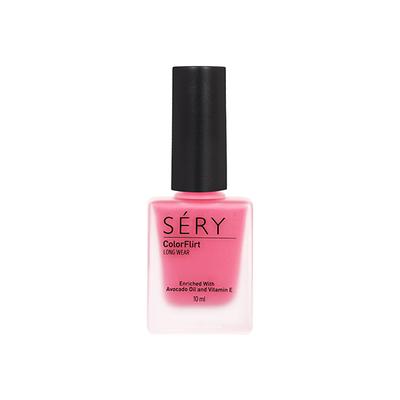 Sery Color Flirt Nail Paint Matte, Salmon Brick, Pink 10 ml - Nail Polish