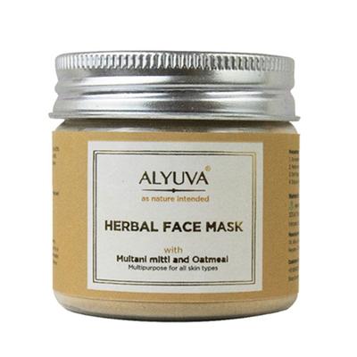 Alyuva Herbal Face Beauty Power Pack Sandalwood Rose Turmeric Multani Mitti 50 gm - Face Packs