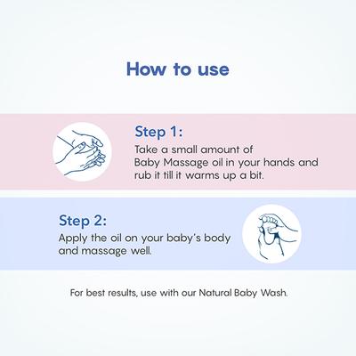 The Mom's Co. Massage Oil with Organic Jojoba, Wheat Germ & Chamomile Oils for Babies 100ml - Creams, Lotions & Oils